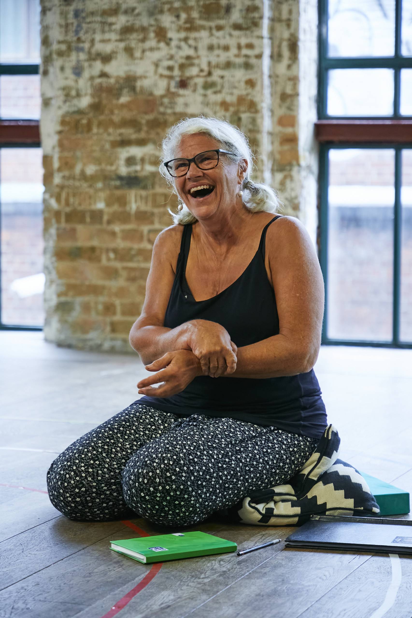 Denise Black (Pearl) in rehearsal for Mum.  Photo Credit: The Other Richard