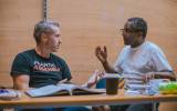 Frantic Assembly Metamorphosis - Left to Right - Scott Graham - Lemn Sissay - photo credit Adi Detemo
