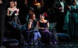 WNO La traviata - Francesca Saracino (Flora) & Stacey Alleaume (Violetta) - photo credit Julian Guidera - 3