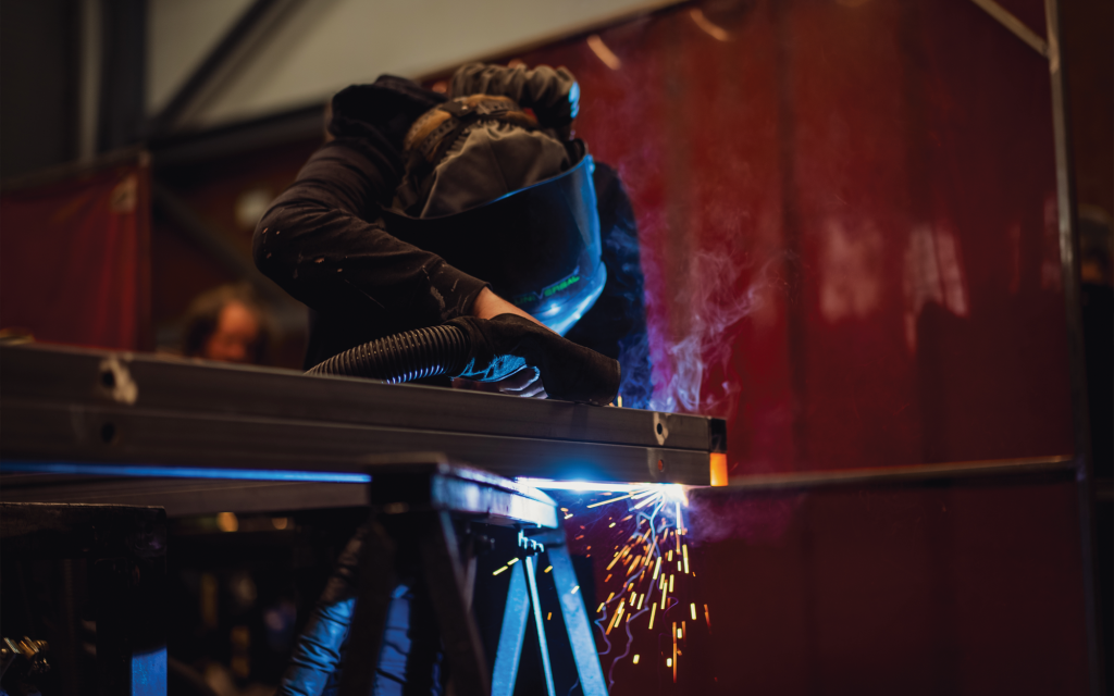 Metalworks in the workshop